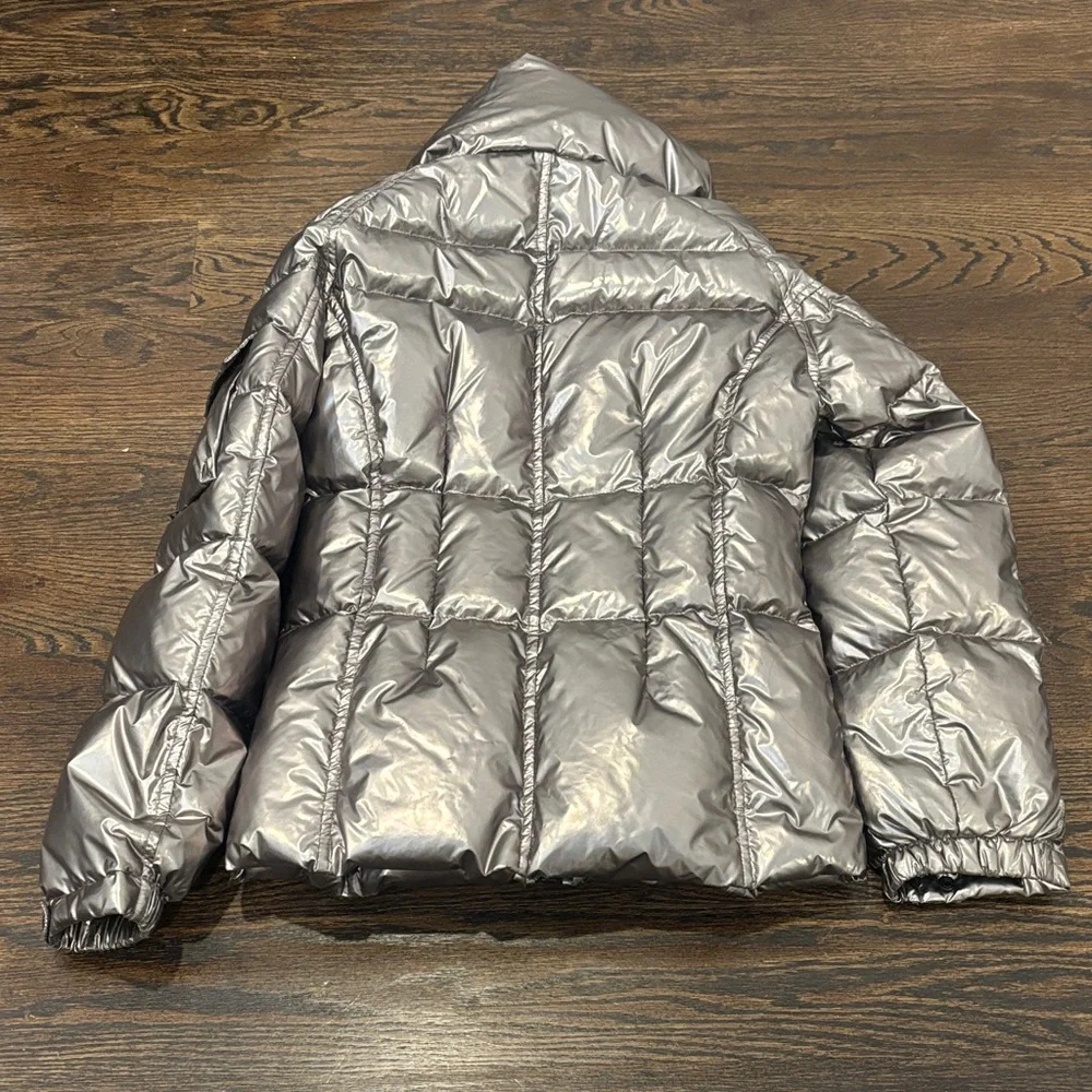 SAM Girl’s Shiny Silver Puffer Jacket Size 12